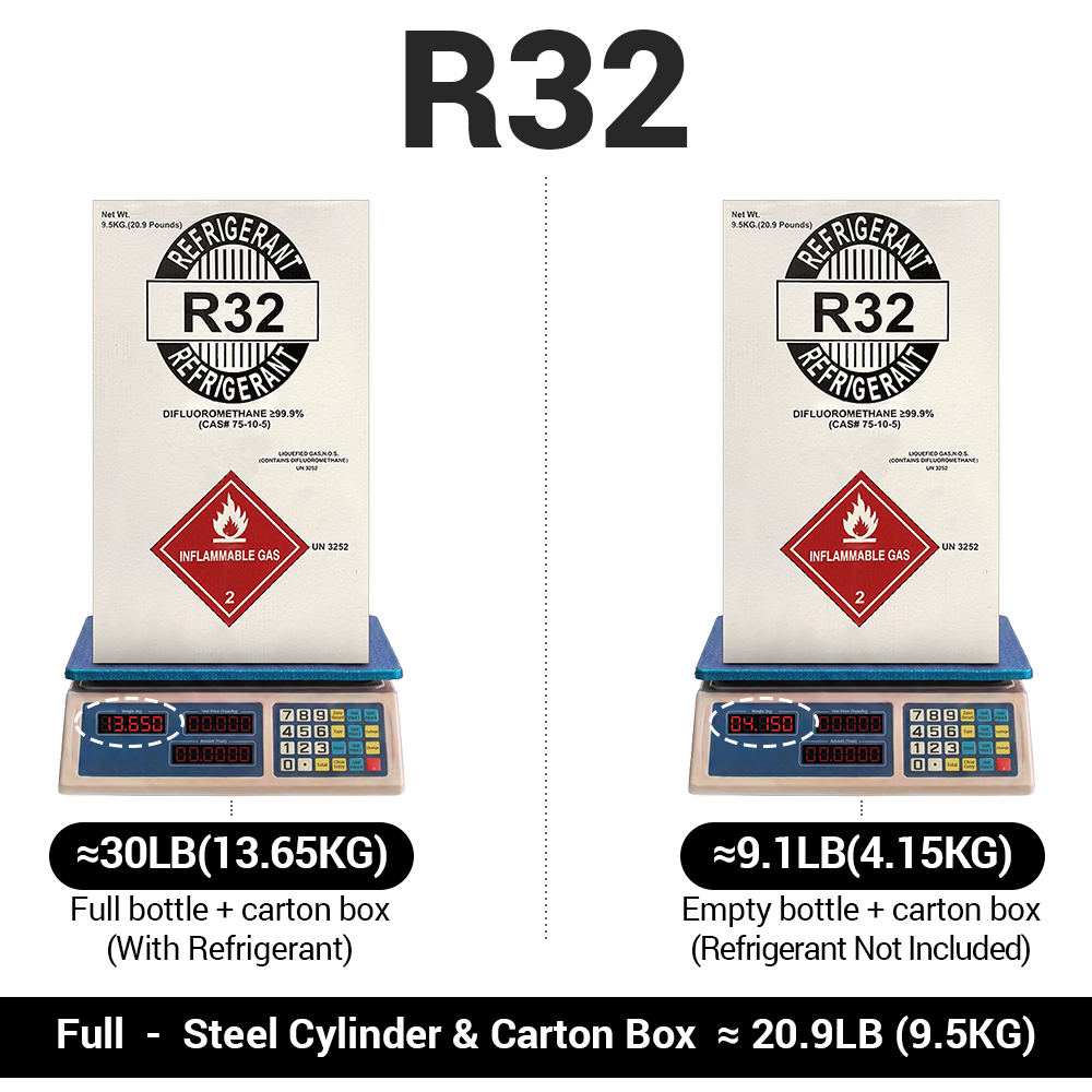 Arkema Forane R-32 Refrigerant Gas – 20.9 lb Cylinder - view 6