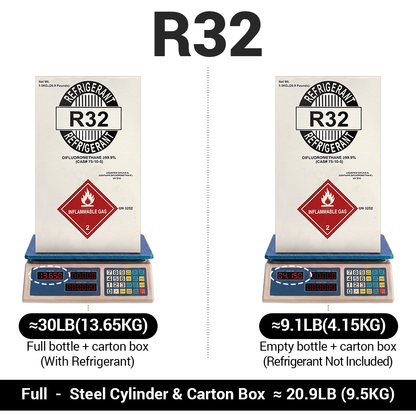 Arkema Forane R-32 Refrigerant Gas – 20.9 lb Cylinder - view 6
