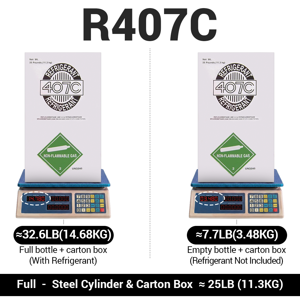 Honeywell Genetron R-407C Refrigerant Gas – 25 lb Cylinder - view 6