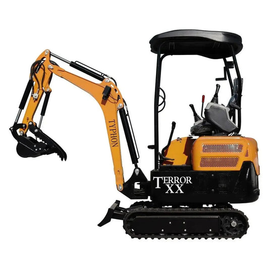 2025 TYPHON TERROR XX Lux Mini Excavator 4000 lb Rubber Track Kubota D902
