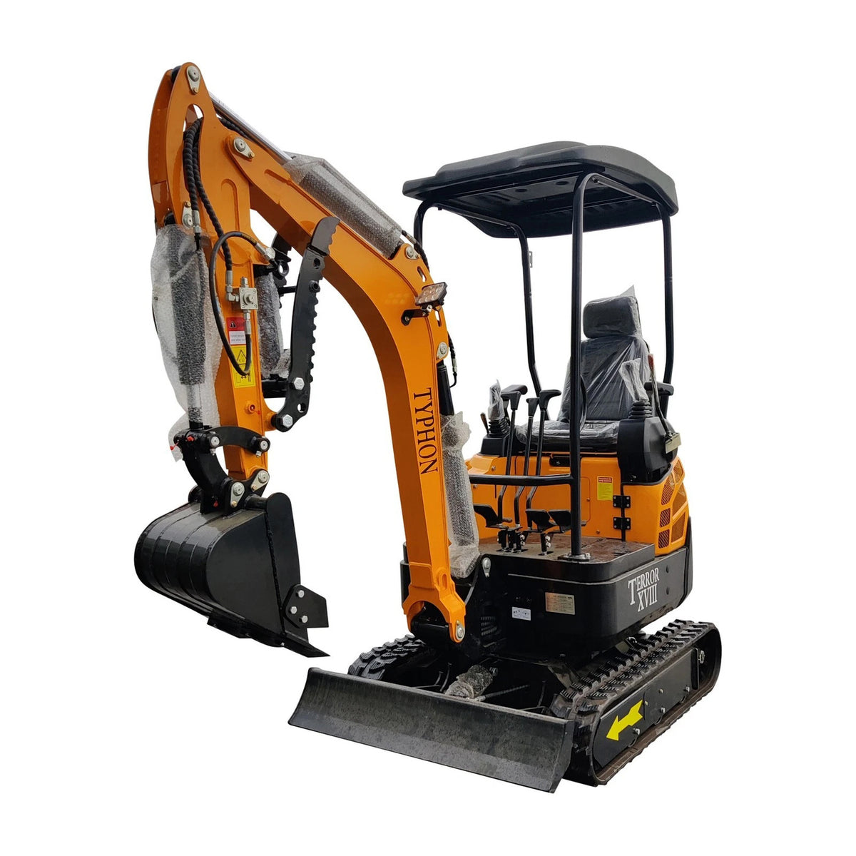 2025 TYPHON TERROR XX Lux Mini Excavator 4000 lb Rubber Track Kubota D902