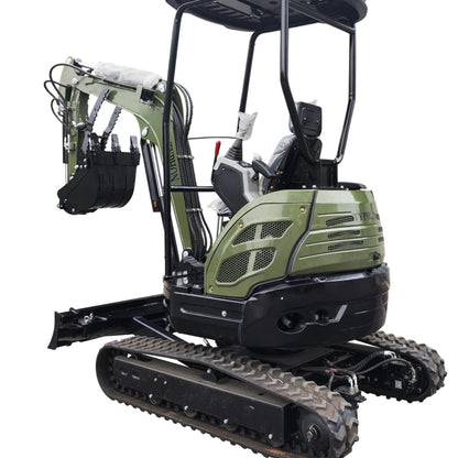 TYPHON 2.5 Ton Mini Excavator KUBOTA Diesel Engine USA W 14 attachments