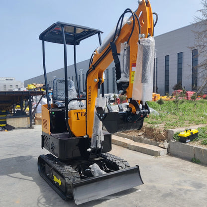 In USA Mini Excavator 1 Ton Digger 13.5hp Gas Tracked Crawler B&S EPA Engine