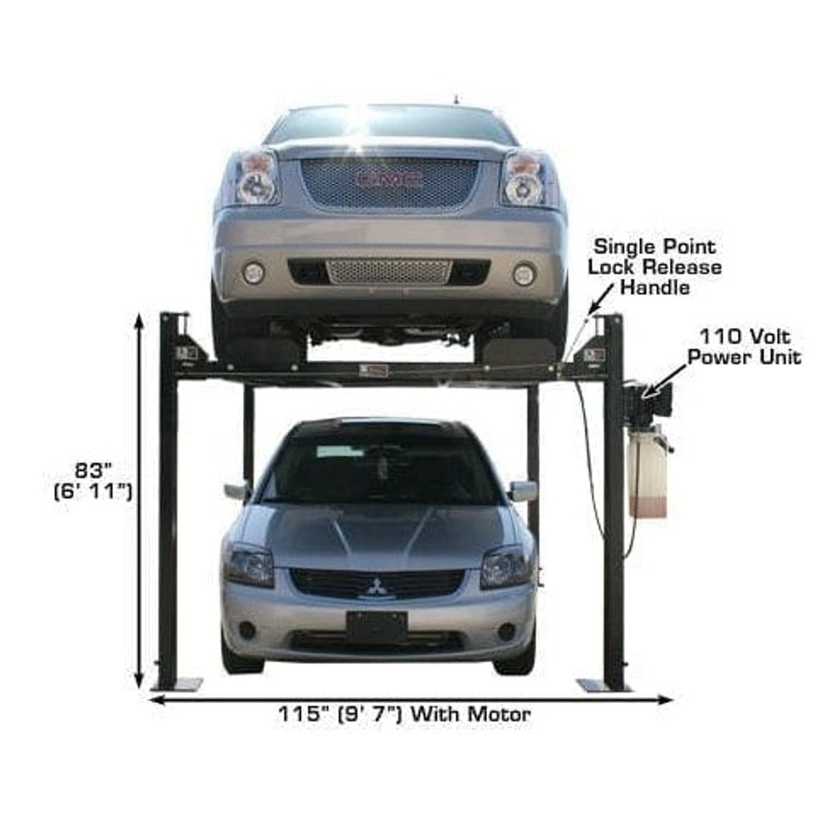 Atlas Garage PRO8000 8,000 lb 4-Post Lift