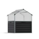 Canopia by Palram Plant Inn 4 ft. x 4 ft. Greenhouse Kit – Silver Structure & Clear Panels