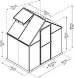 Canopia by Palram Mythos 6 ft. x 4 ft. Greenhouse Kit – Twinwall Panels - Image 5