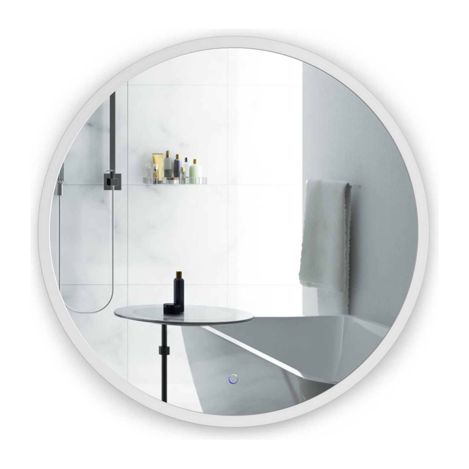 kruggsolround22LEDbathroommirrorSol421.png Krugg Sol Round 22” LED Bathroom Mirror Sol42 - Image 1