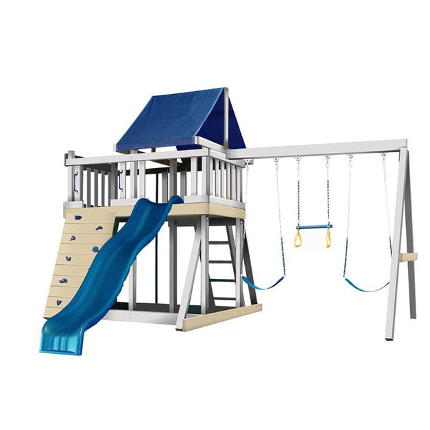 pio-restart-359c1e0d8506f10573559a87564fa7c7adbc1ffbf70f73320a755c8e3a267da3 Congo Monkey Playsystem Adventurer Wooden Swing Set - Image 1
