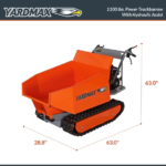 YARDMAX YD8105 Track Barrow with Hydraulic Assist, 1100 lb. Capacity, Briggs and Stratton, CR950, 6.5 hp, 208cc - Image 3