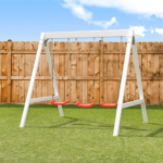 Sports power Vinyl-Covered Wood Swing Set – Classic & Durable for Outdoor Fun - Image 10