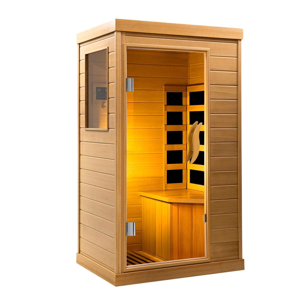 pio-restart-eec685e8cd1f991c8e318e044abc45ec67385c9f78e207860b597e7974db34df HomeMiYN Far Infrared Wood Sauna Box ,traditional Sauna Room Indoor Home Spa Low-emf Dry Saunas Single Person Spa Canada Hemlock,nature - Image 1