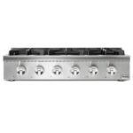 Thor Kitchen 36” Professional Gas Range top in Stainless Steel HRT3618U