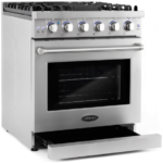 Cosmo 4-Piece, 30″ Gas Range, 30″ Range Hood, 24″ Dishwasher and Refrigerator COS-4PKG-093 - Image 6