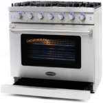 Cosmo 4-Piece, 36″ Gas Range, 36″ Range Hood, 24″ Dishwasher and Refrigerator COS-4PKG-110 - Image 6
