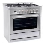 Cosmo 4 Piece, 36″ Gas Range 36″ Range Hood 24″ Dishwasher & Refrigerator COS-4PKG-150 - Image 3