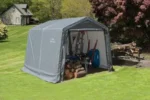 ShelterLogic Shed-in-a-Box 10 x 10 x 8 ft Peak Gray - Image 8