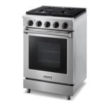 Thor Kitchen 24” Freestanding  Gas Range in Stainless Steel LRG2401U - Image 4