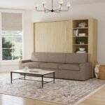 Queen Size Murphy Bed with Extended Couch | Inovabed