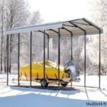 Arrow Carport, 14x42x14, Eggshell
