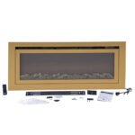 Touchstone Sideline Deluxe Gold 50″ Recessed Smart Electric Fireplace 86275 - Image 3