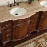 Silkroad Exclusive  72″ Double Vanity with Ivory Ceramic Undermount Sinks HYP-0722-T-UIC-72 - Image 3