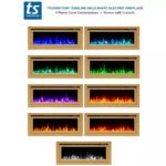 Touchstone Sideline Deluxe Gold 50″ Recessed Smart Electric Fireplace 86275 - Image 6