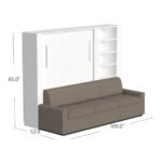 Queen Size Murphy Bed with Extended Couch | Inovabed - Image 24
