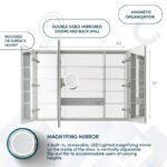 Aquadom  Royale 40″ × 36″ Triple Door Medicine Cabinet R3-4036E-N - Image 15