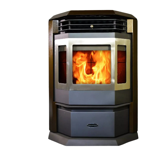 retained-9906693e841e719906d01c17dec6233105c745602f317cf7012dd71e408b0223 ComfortBilt HP22-SS Pellet Stove Brown - Image 1
