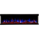 Touchstone Sideline Infinity 3 Sided 72″ WiFi Enabled Smart Recessed Electric Fireplace (Alexa/Google Compatible) 80051