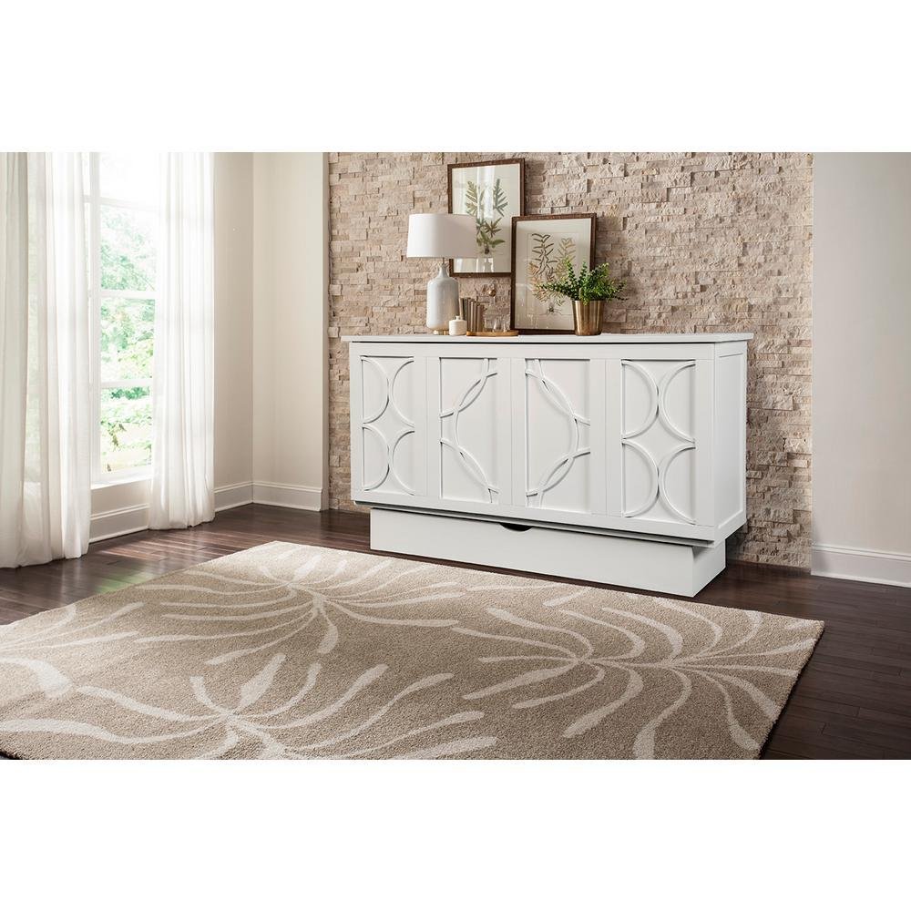 retained-b920cb82fd9188c99ce0b569f6dc80b650a9e6d9c22fa515eb2b6733375ff63f Arason Creden-ZzZ Brussels White Queen Size Murphy Cabinet Bed 543-10 - Image 1
