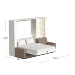 Queen Size Murphy Bed with Extended Couch | Inovabed - Image 38