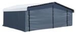 Arrow Enclosure Kit ONLY for Arrow Carport, 20 ft. x 20 ft. Gray - Image 4